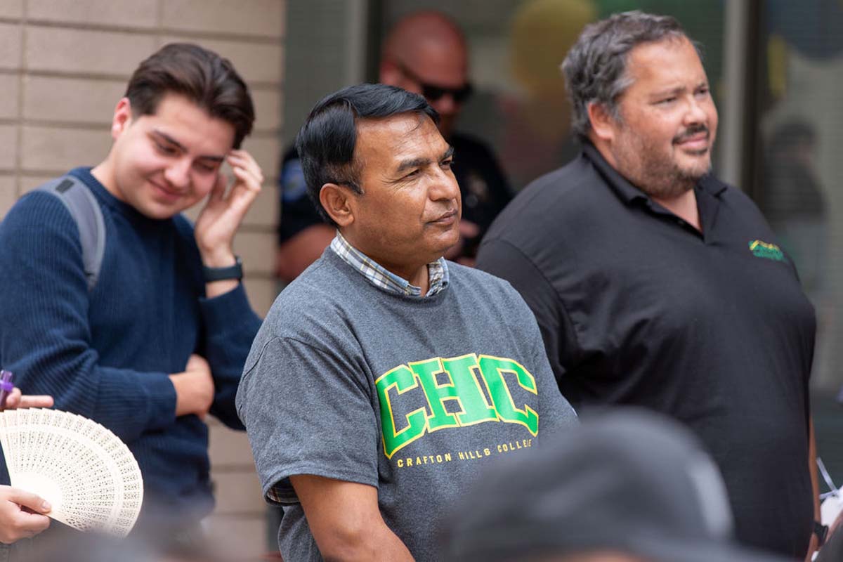Attendees enjoing the Multicultural Center Grand Opening