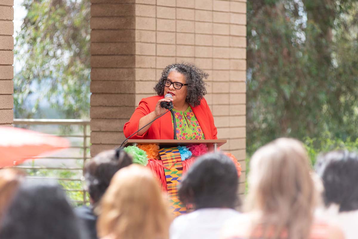 Attendees enjoing the Multicultural Center Grand Opening