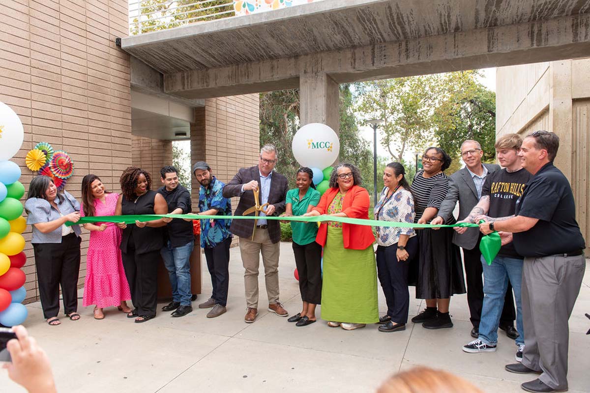 Attendees enjoing the Multicultural Center Grand Opening