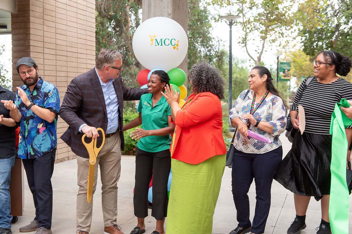 Attendees enjoing the Multicultural Center Grand Opening