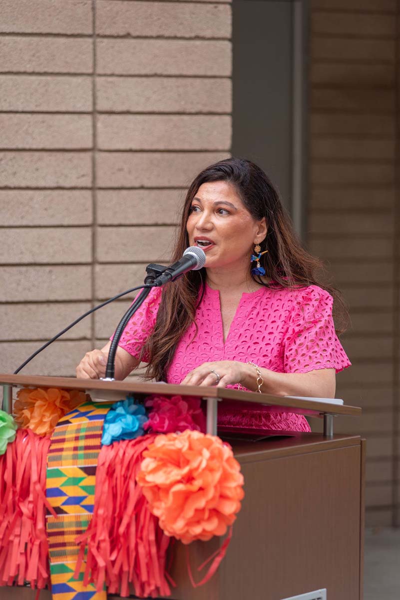 Attendees enjoing the Multicultural Center Grand Opening