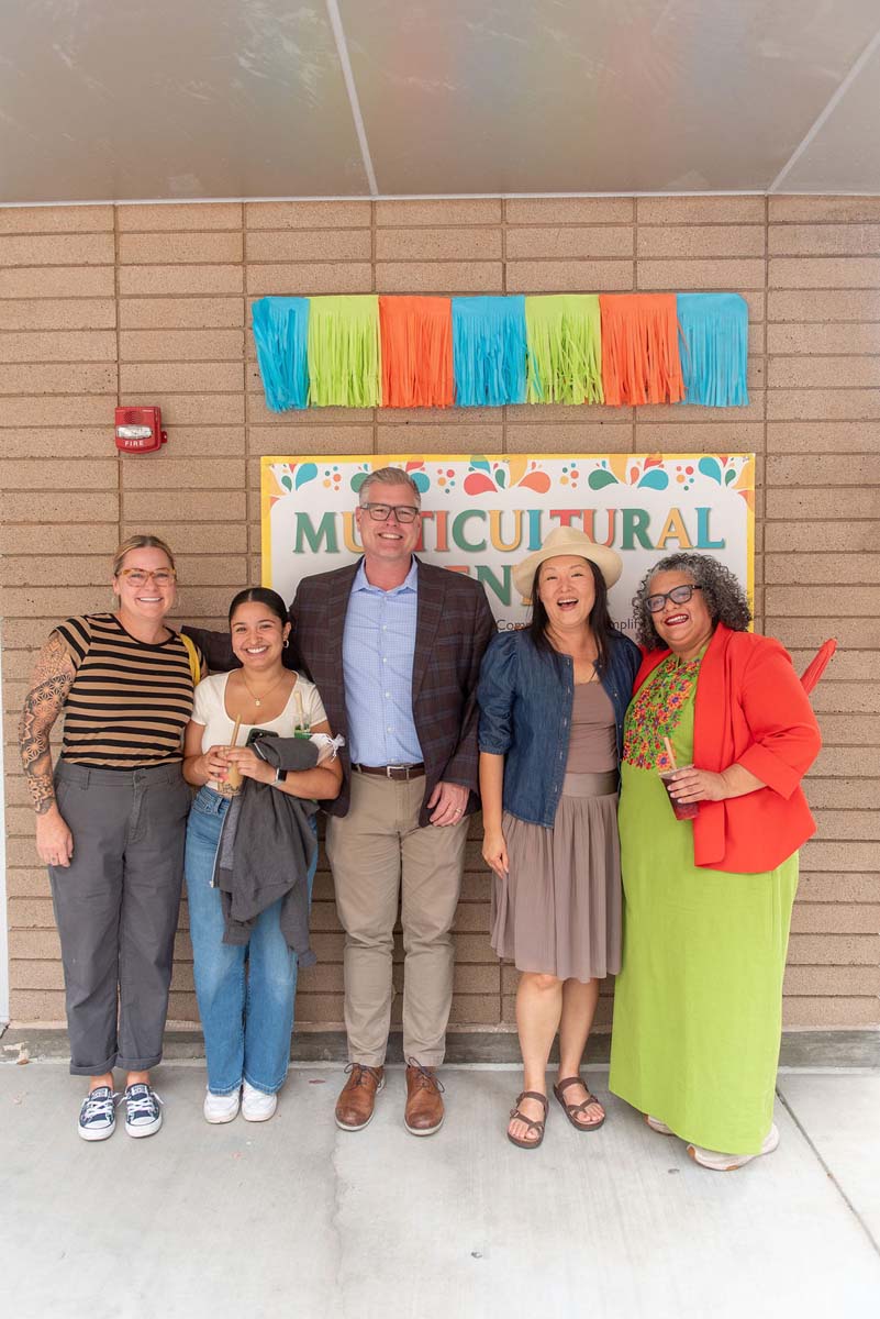 Attendees enjoing the Multicultural Center Grand Opening