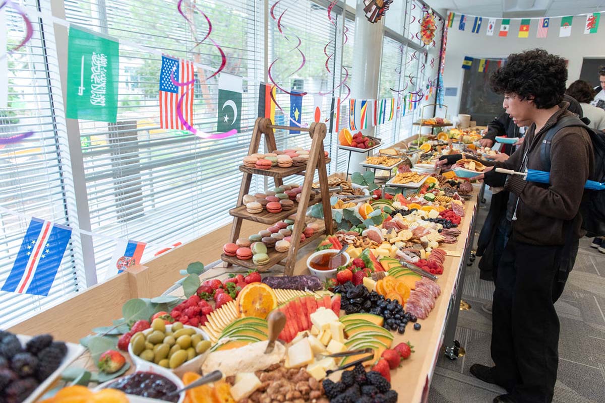 Attendees enjoing the Multicultural Center Grand Opening
