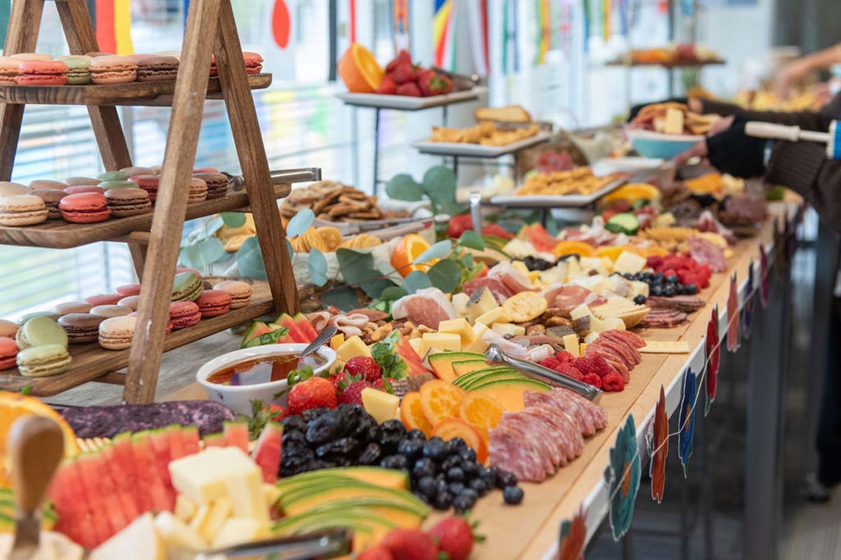 Attendees enjoing the Multicultural Center Grand Opening
