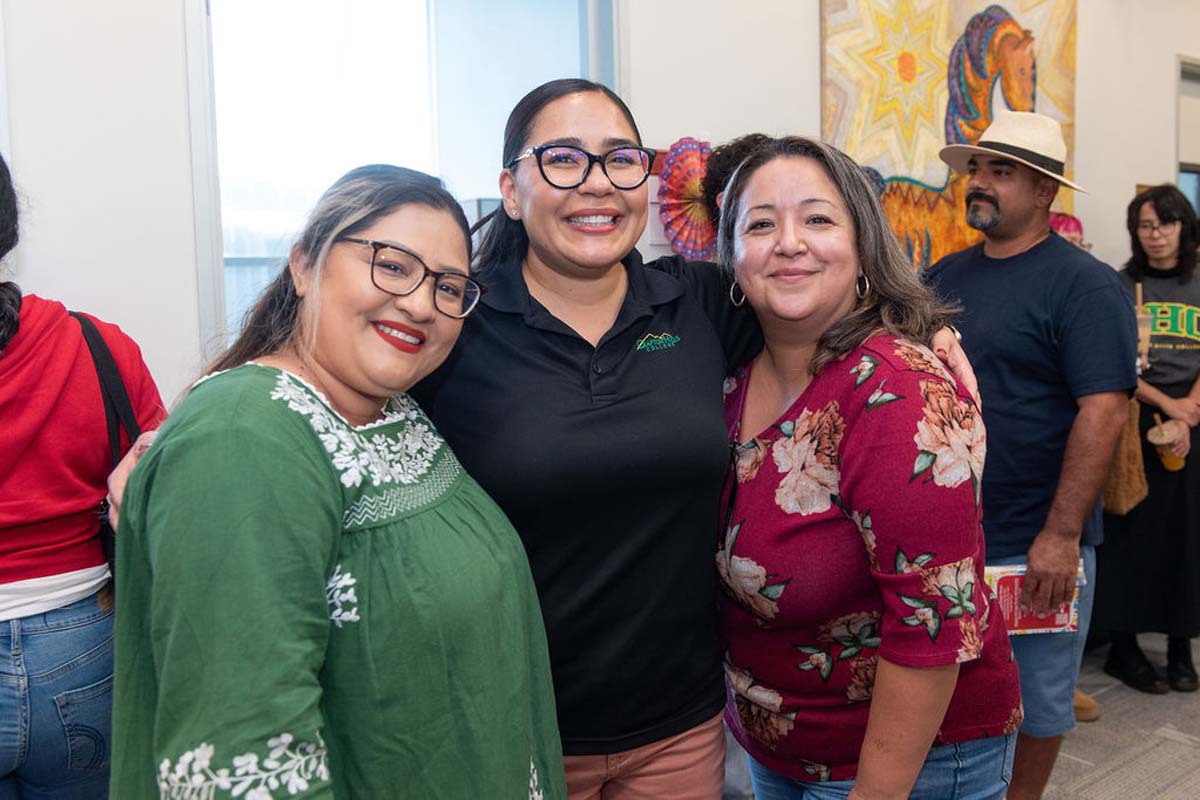 Attendees enjoing the Multicultural Center Grand Opening