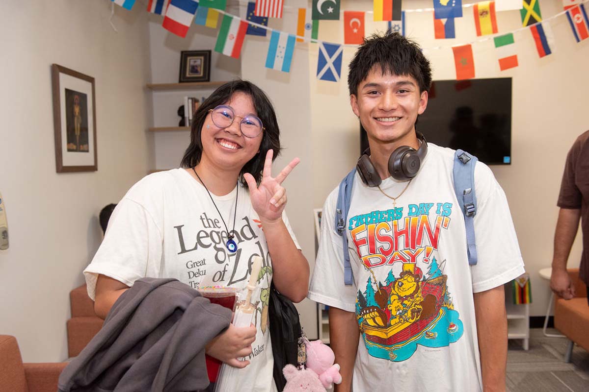 Attendees enjoing the Multicultural Center Grand Opening