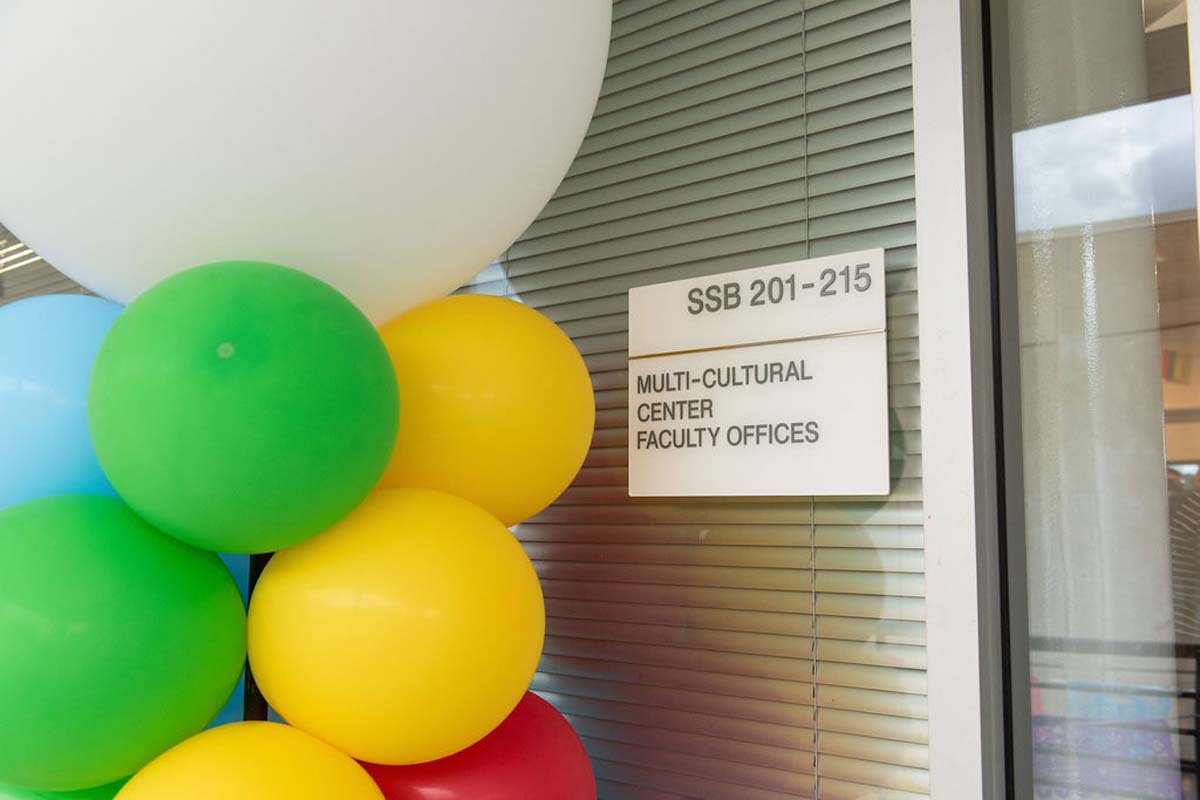 Attendees enjoing the Multicultural Center Grand Opening