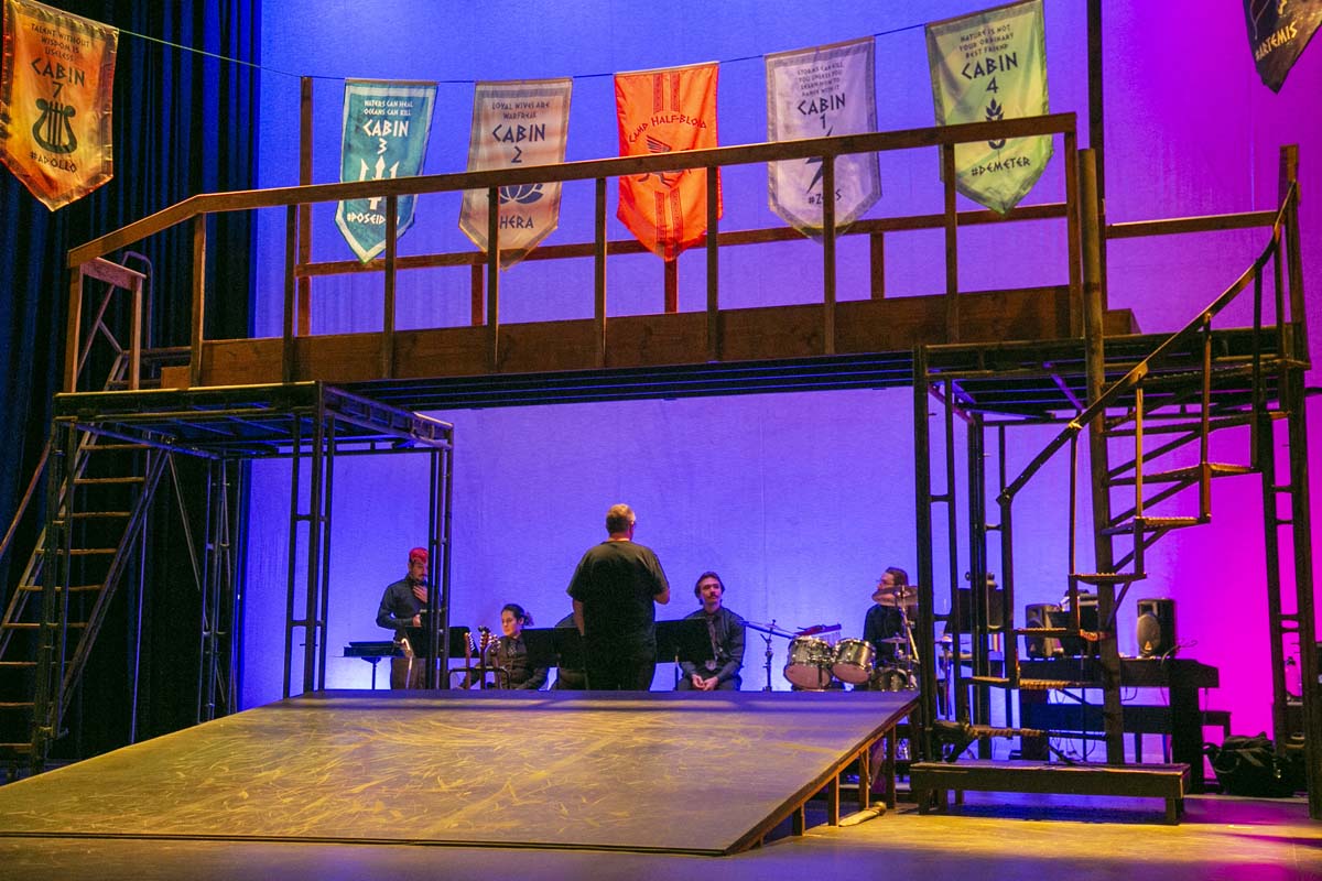 Students perform in The Lightning Thief at CHC.