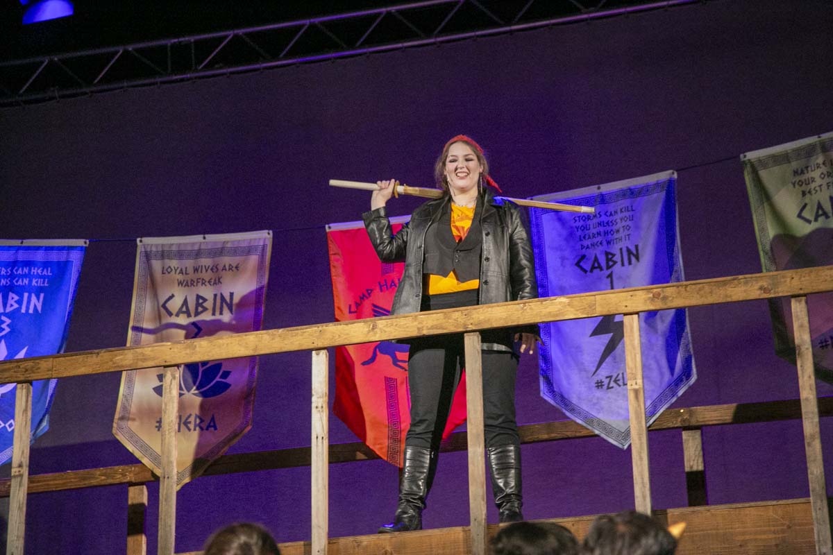 Students perform in The Lightning Thief at CHC.
