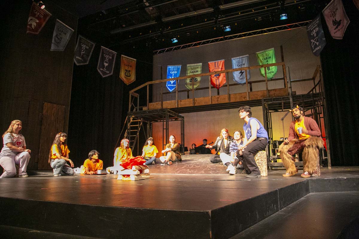 Students perform in The Lightning Thief at CHC.
