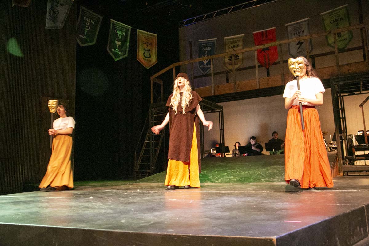 Students perform in The Lightning Thief at CHC.