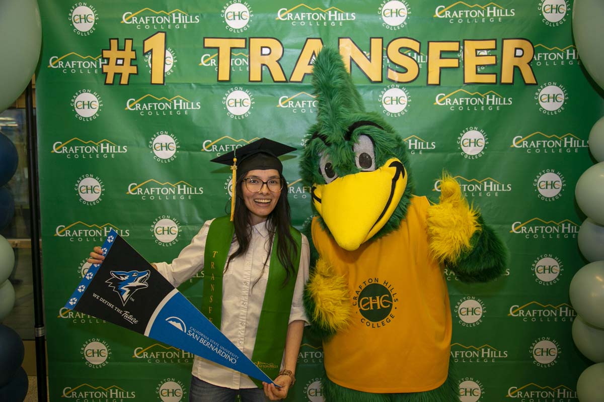 Transfer students atttend a Transfer Celebration at CHC.