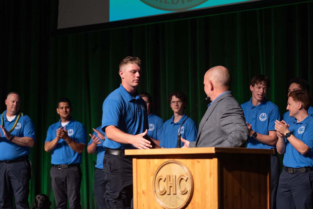EMT grads are celebrated at graduation ceremony.