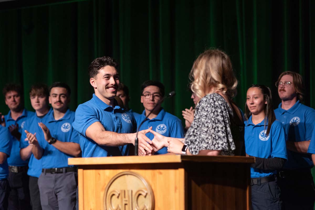EMT grads are celebrated at graduation ceremony.