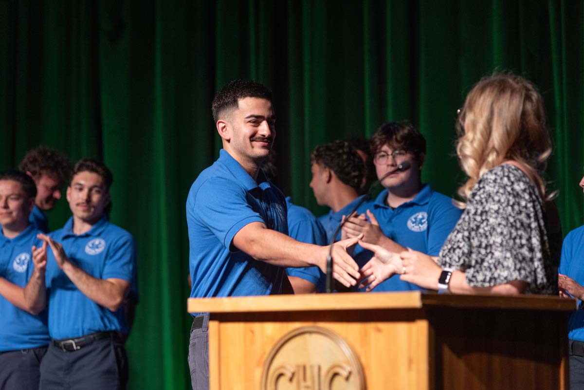 EMT grads are celebrated at graduation ceremony.