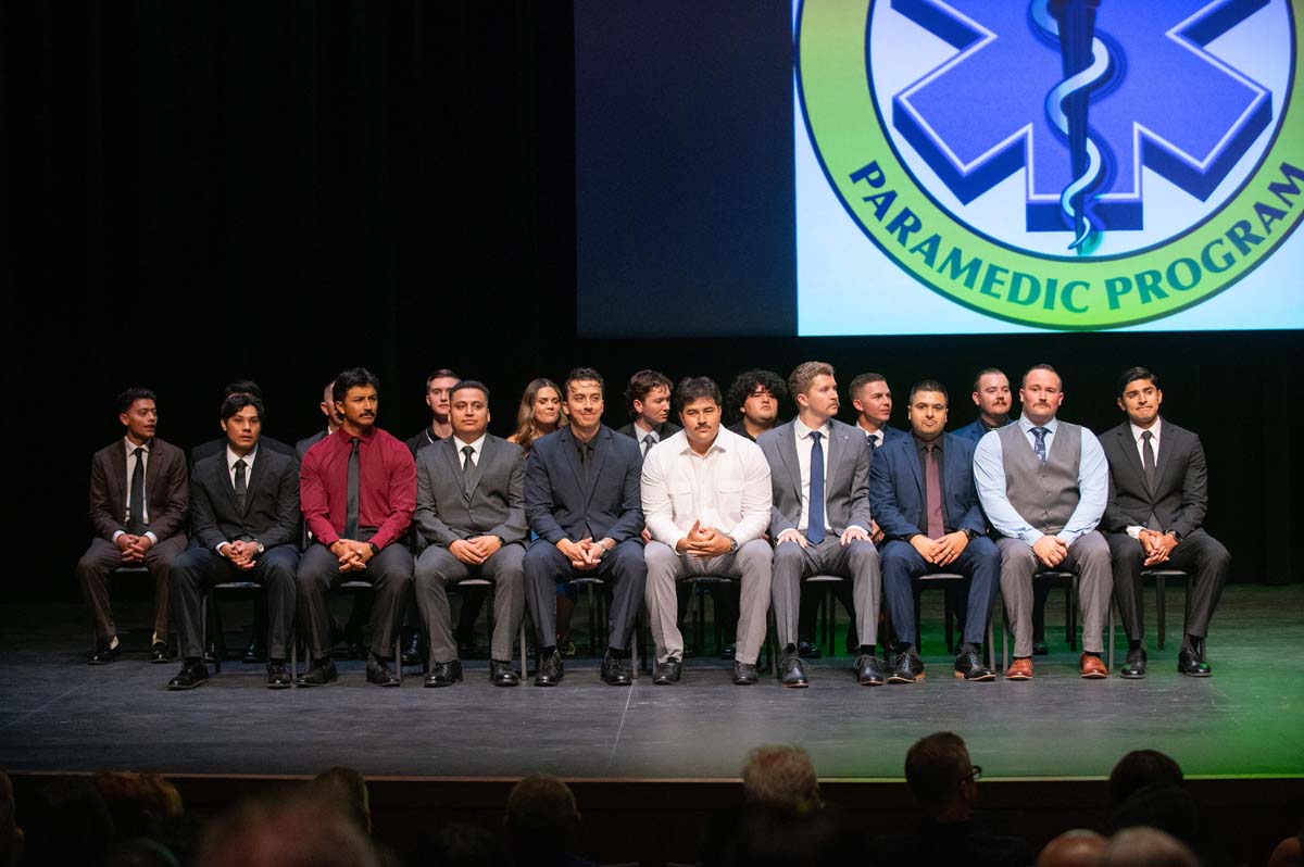 Graduates at Paramedic Graduation.