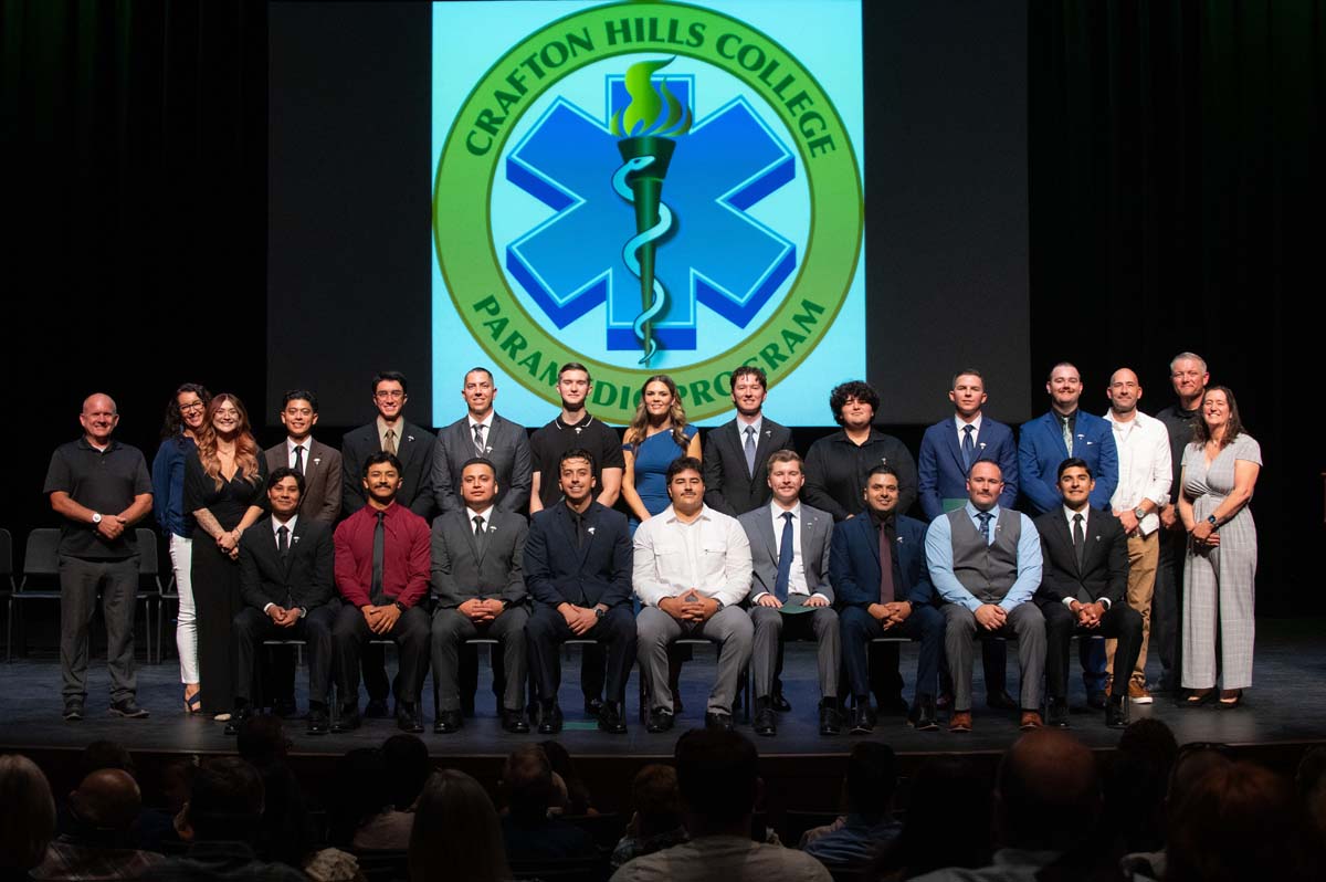 Graduates at Paramedic Graduation.