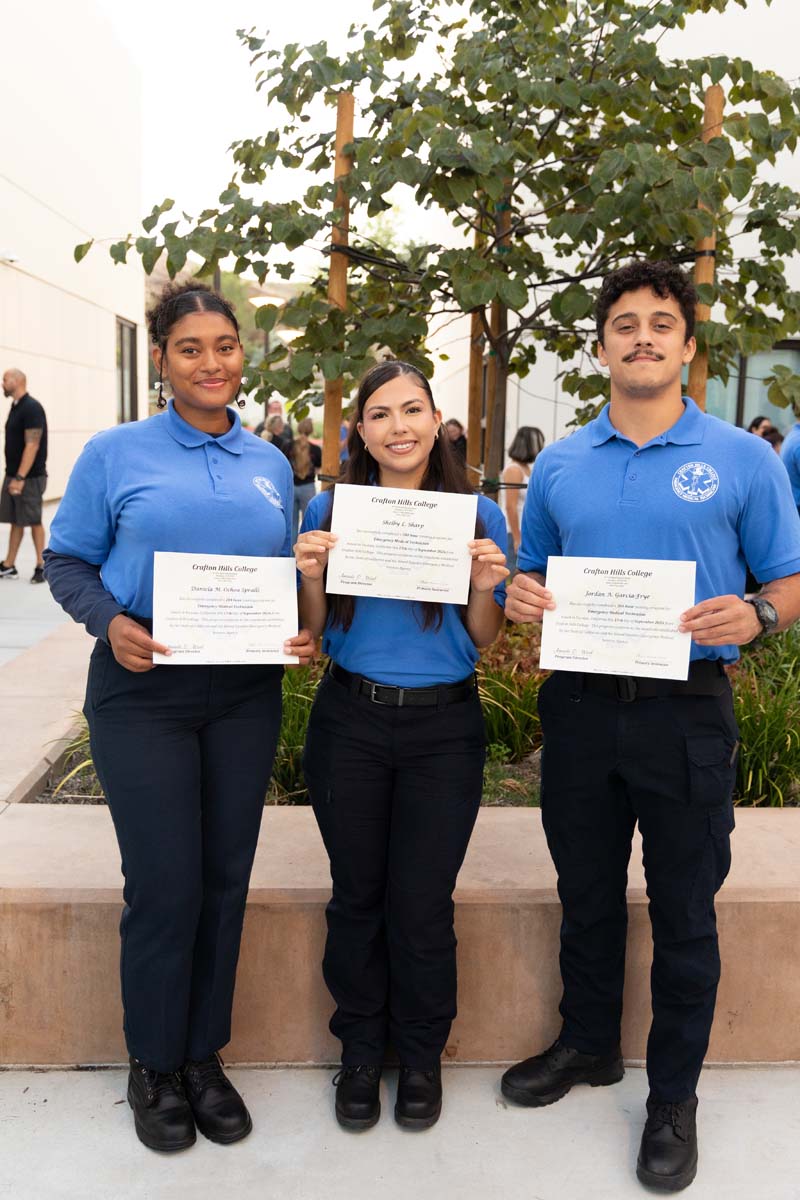 EMT Graduates.