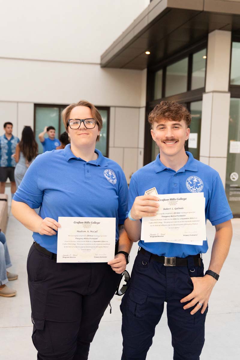 EMT Graduates.