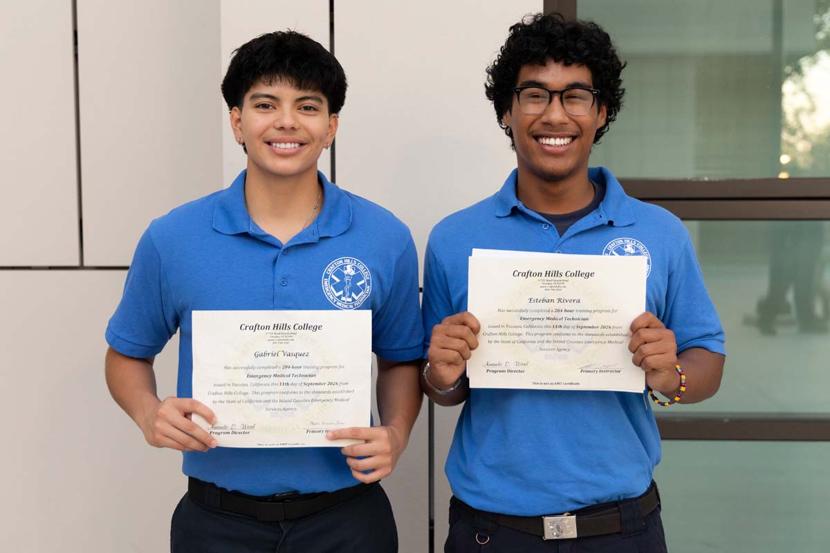 EMT Graduates.