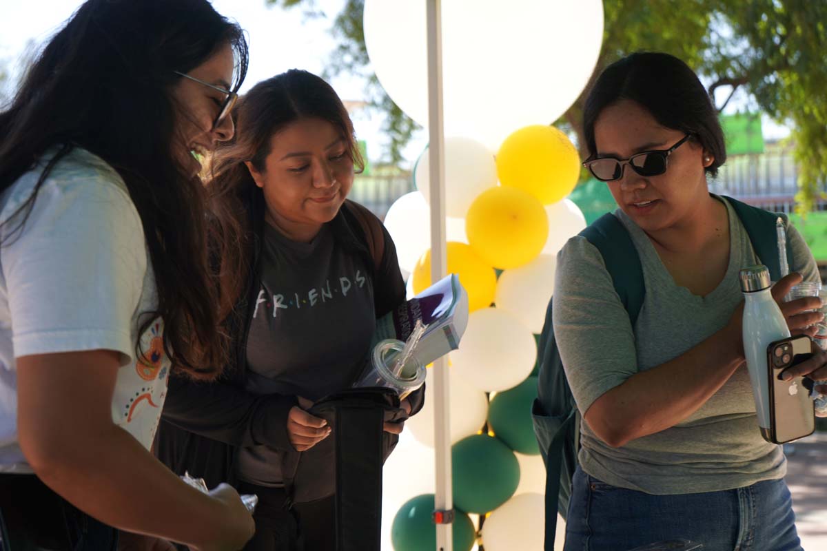 Students at EOPS Open House.