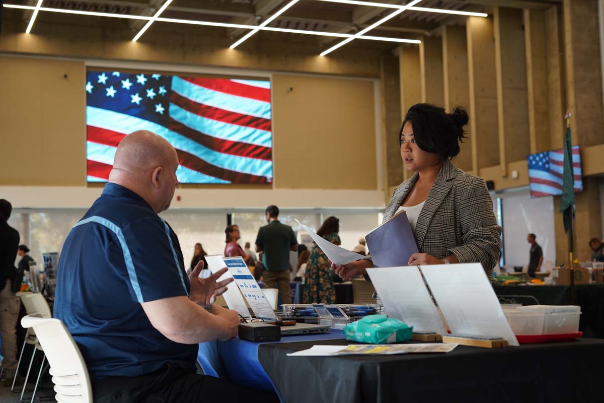 Participants at Veterans Job Fair and Expo.