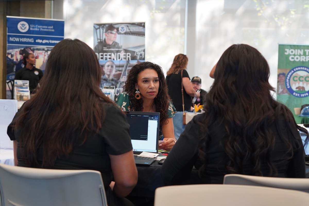 Participants at Veterans Job Fair and Expo.