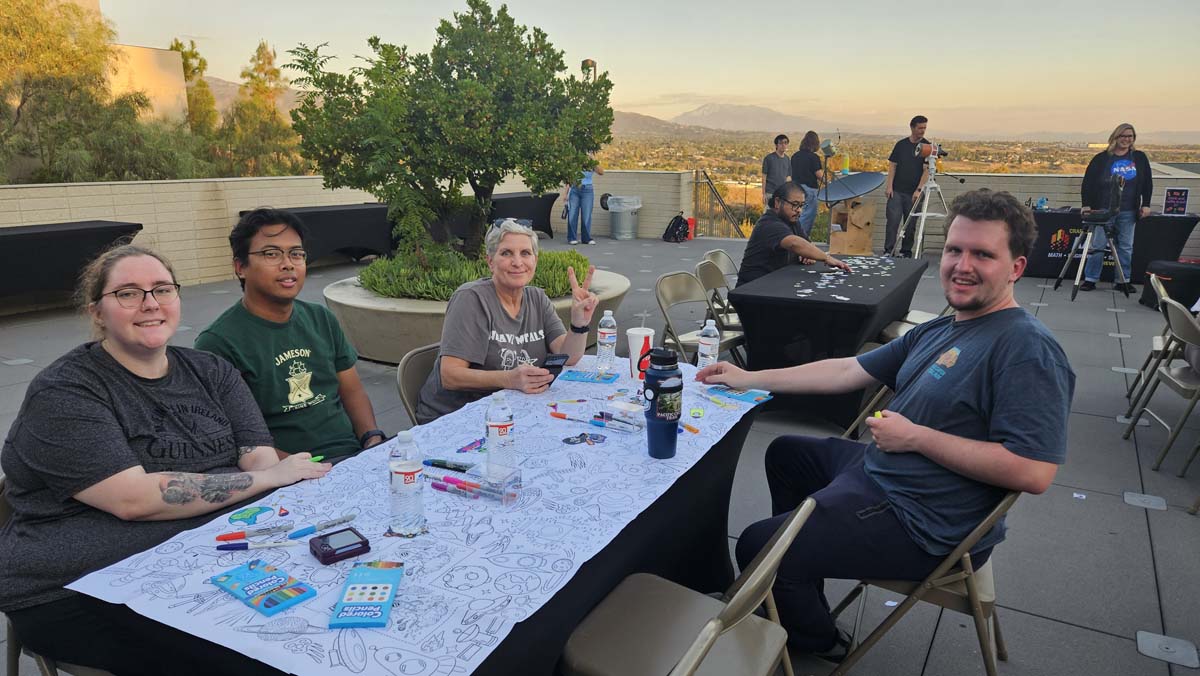 Participants at Telescopes on the Terrace.