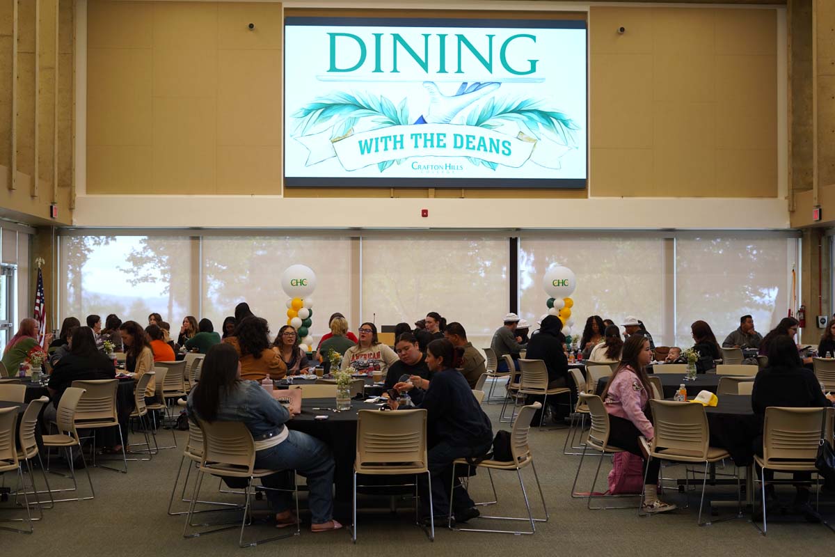 View of all of the tables at the event