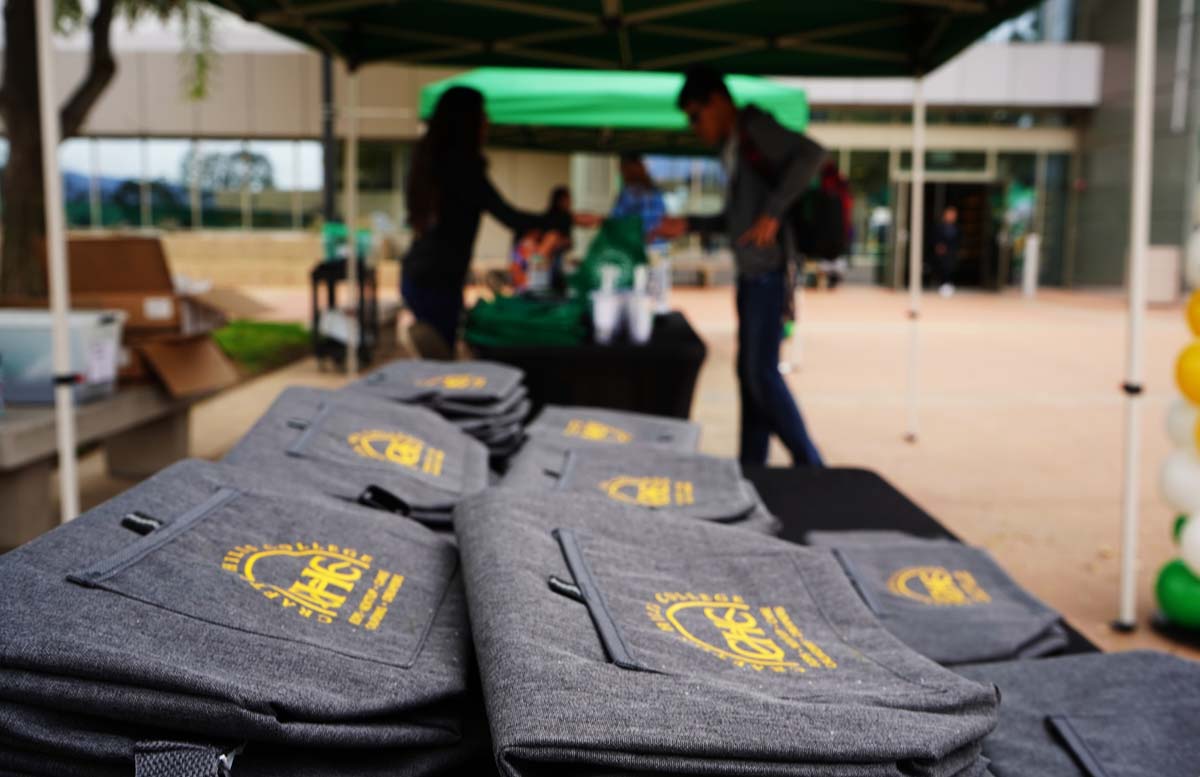 Event swag on a table