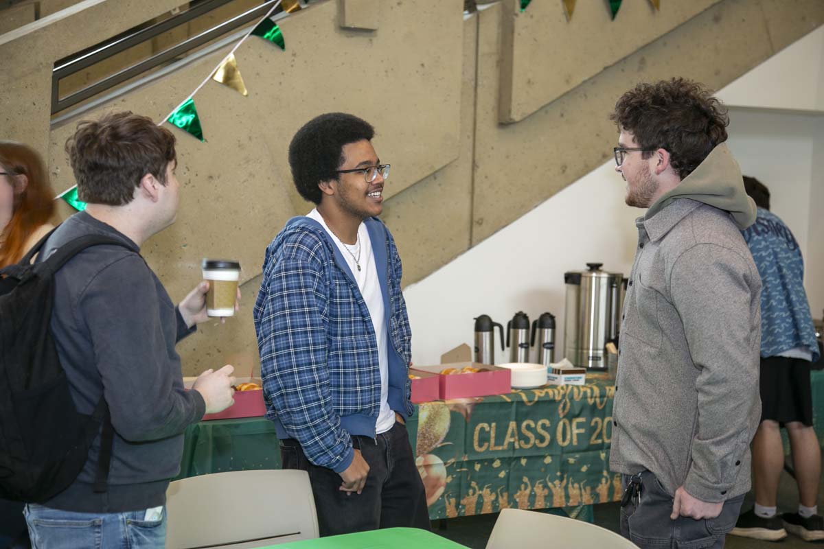 Multiple booths at Grad Fest