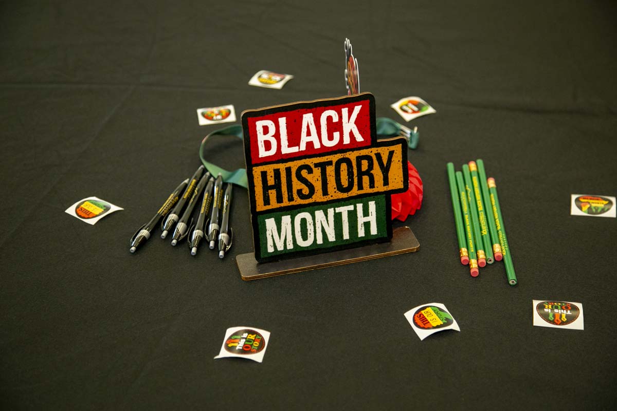 Group line dancing after speaker