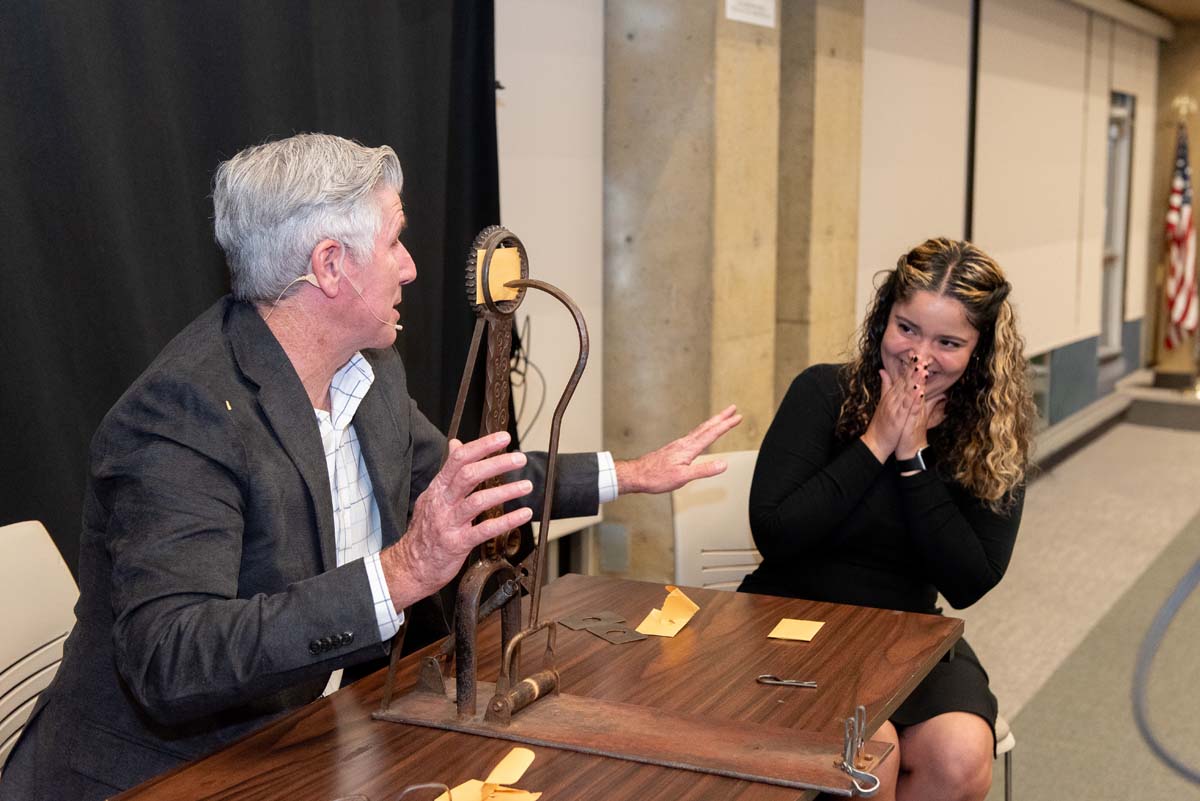 President's Circle Magic Night Danny Ray with volunteer