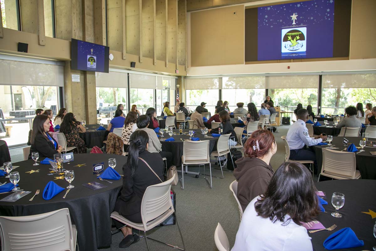 Etiquette Luncheon view of all of the tables