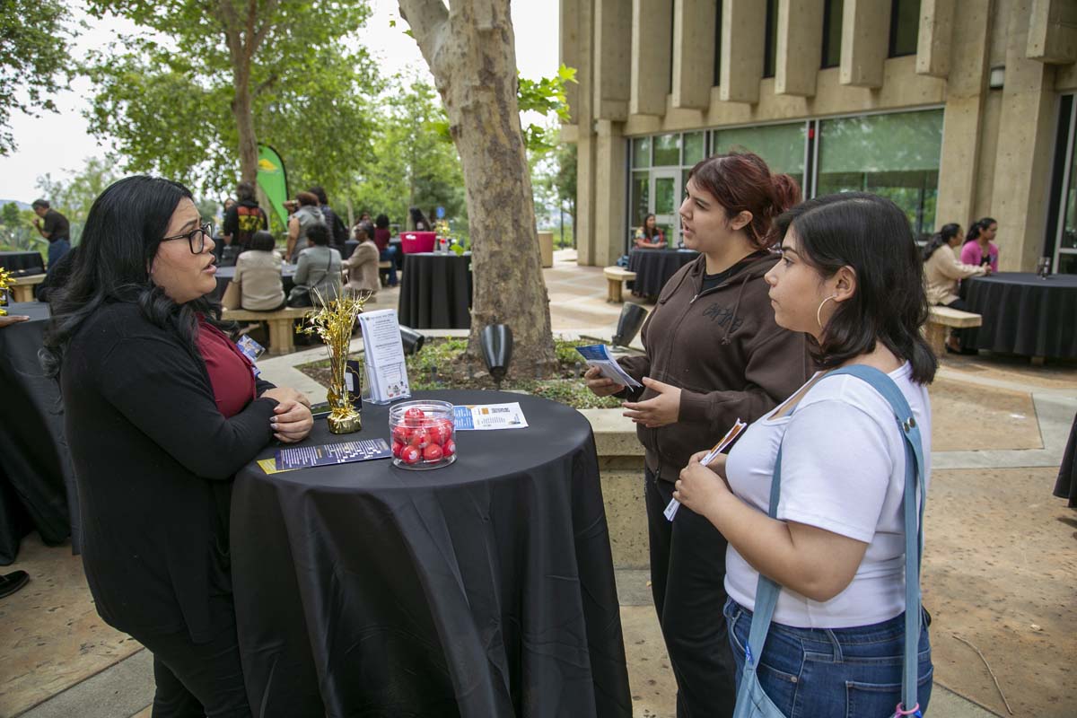 Etiquette Luncheon two students networking