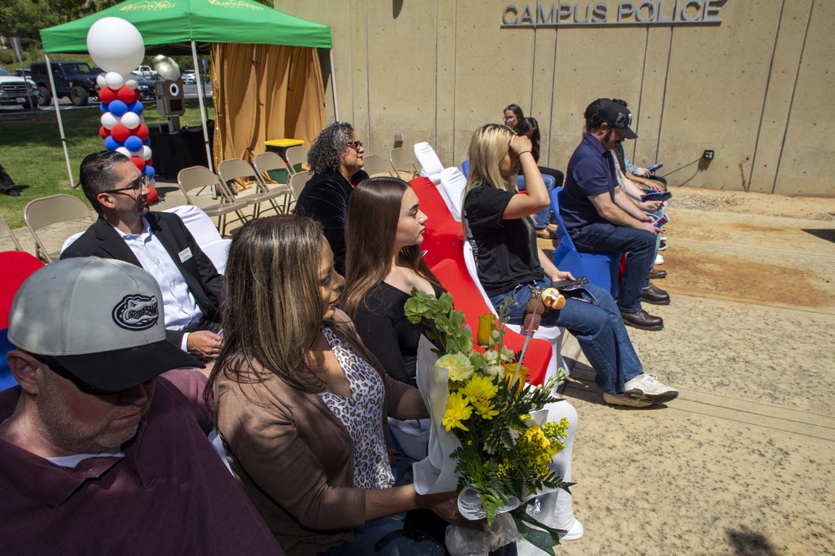 Guests sitting at the event