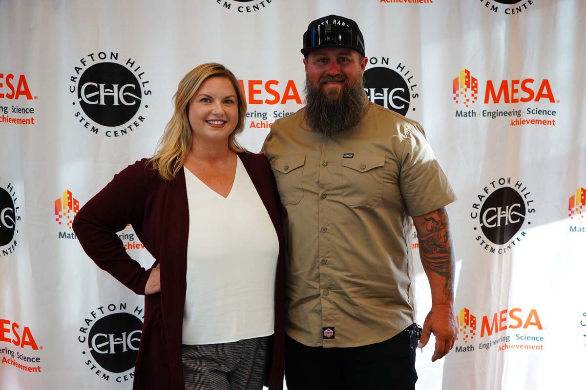 Student with MESA director