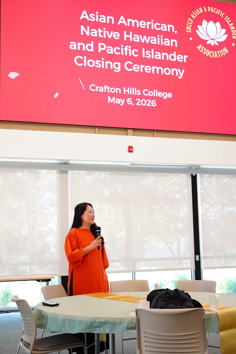 Event organizer speaking