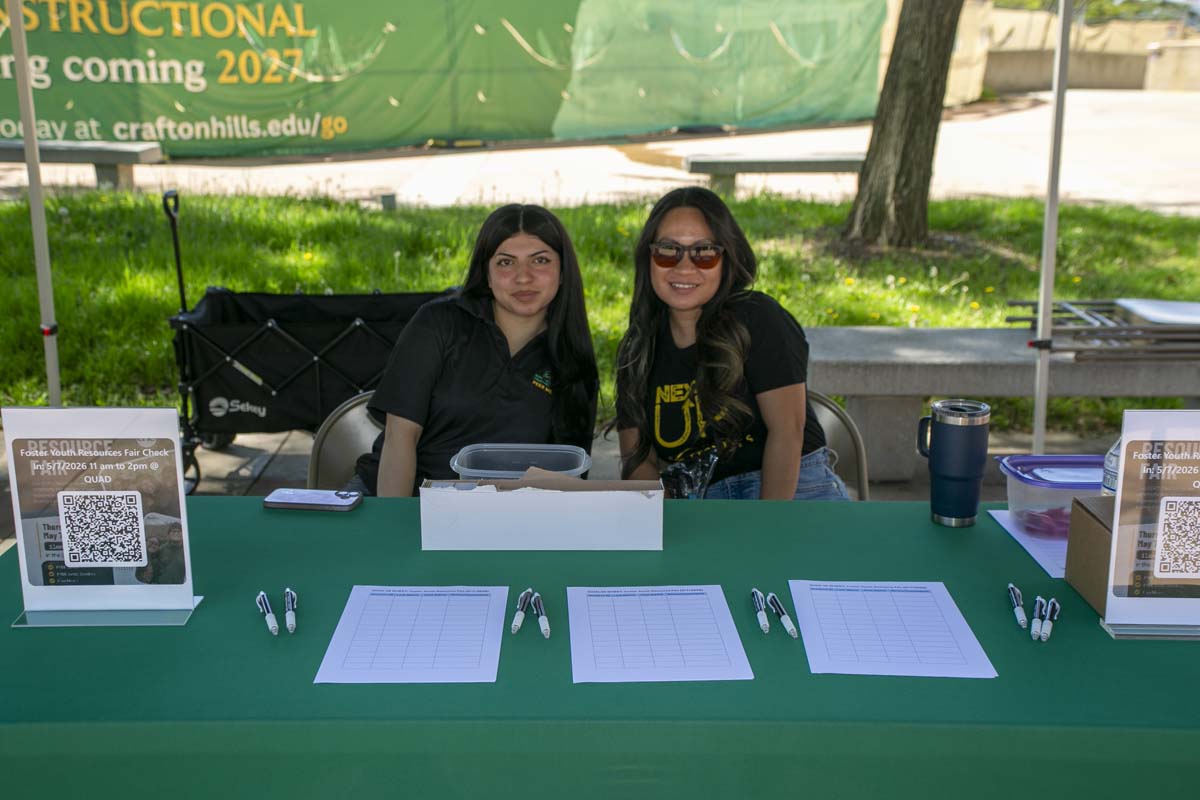 EOPS staff at sign-in table