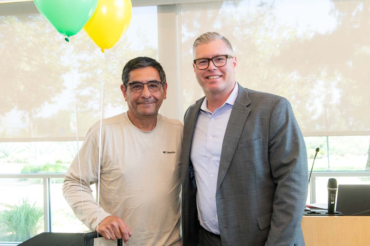 Steve with President