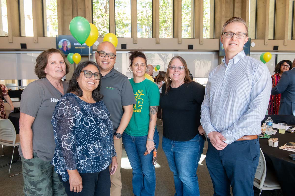 Group of faculty and staff at the event