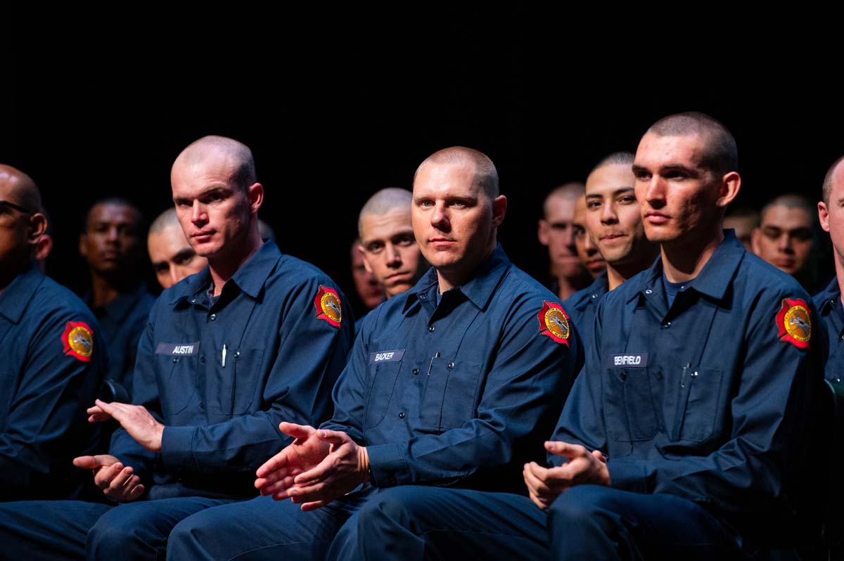 Cadets clapping