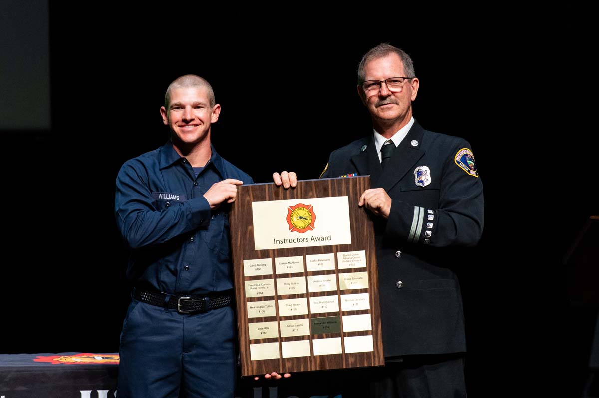 Cadet holding award