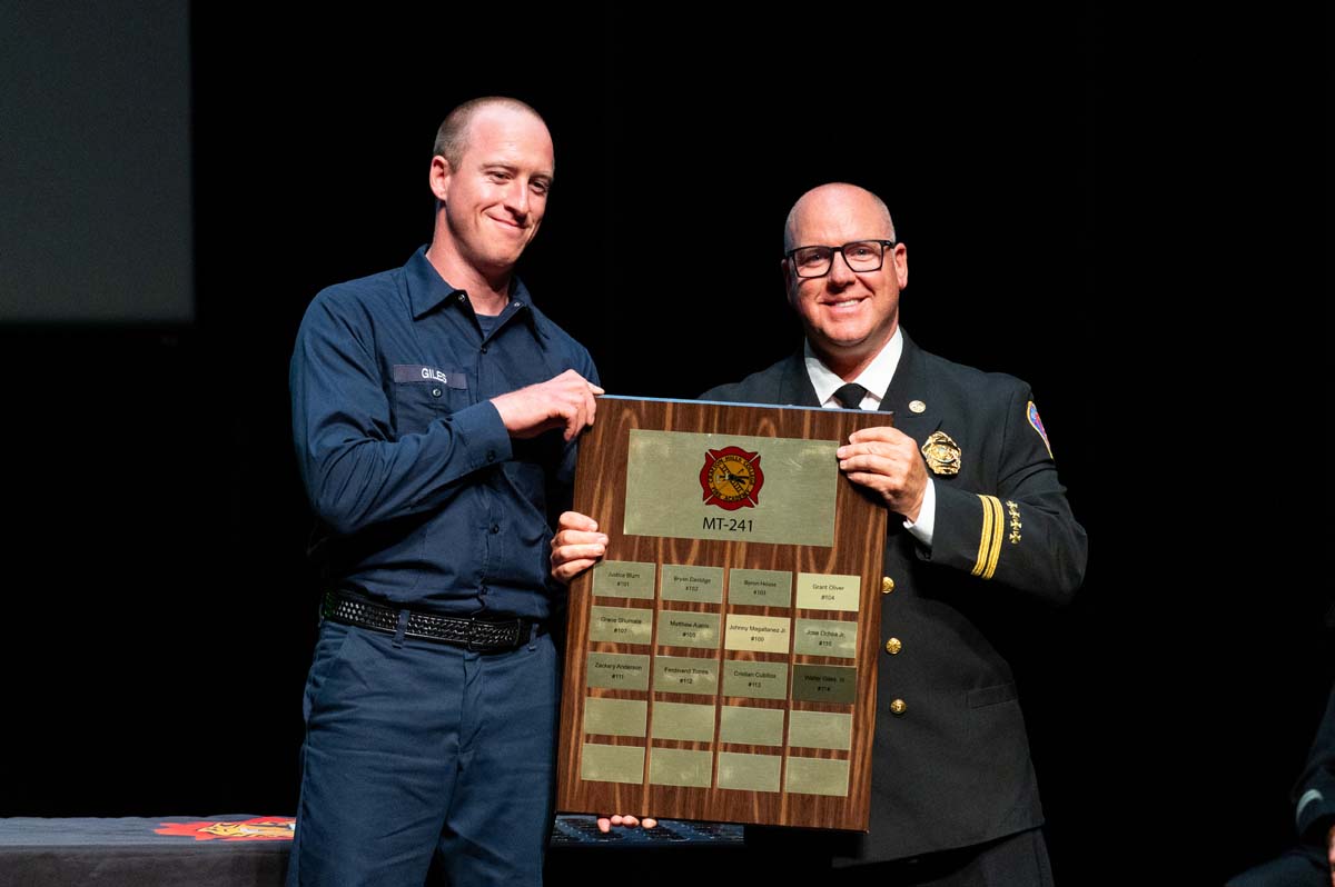 Cadet holding award