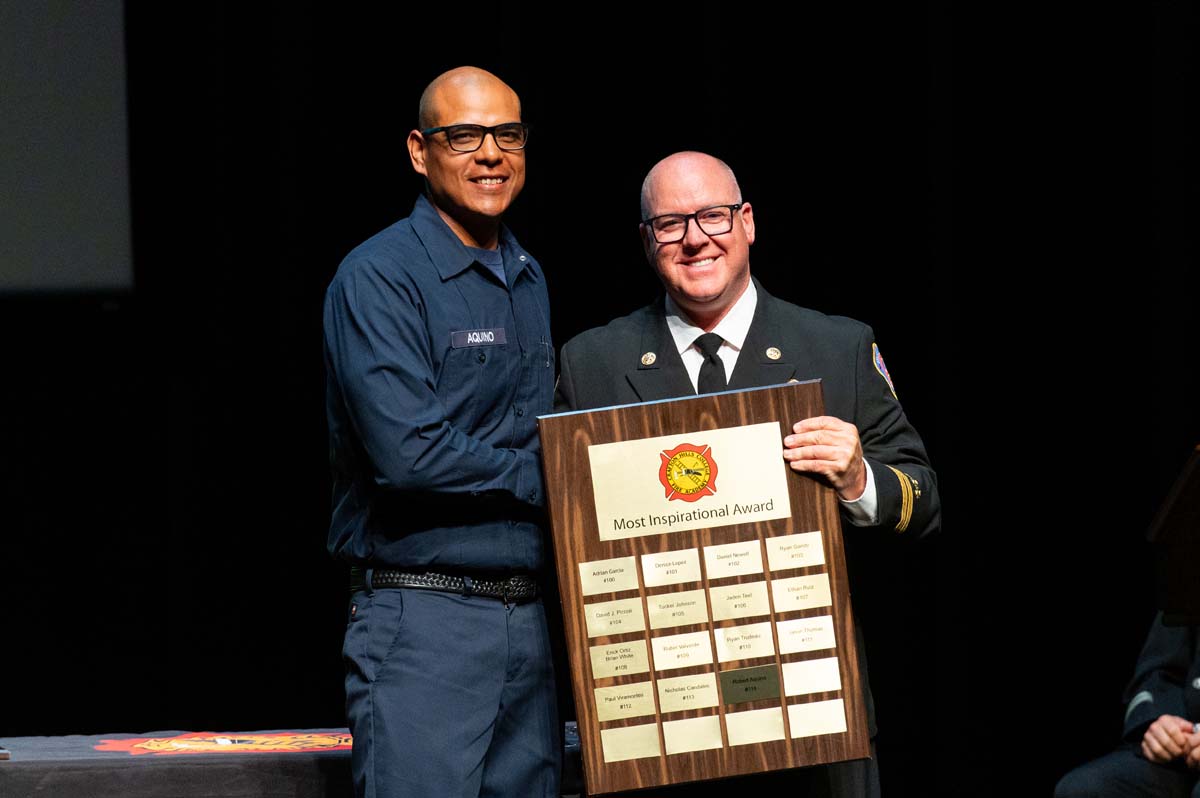 Cadet holding award