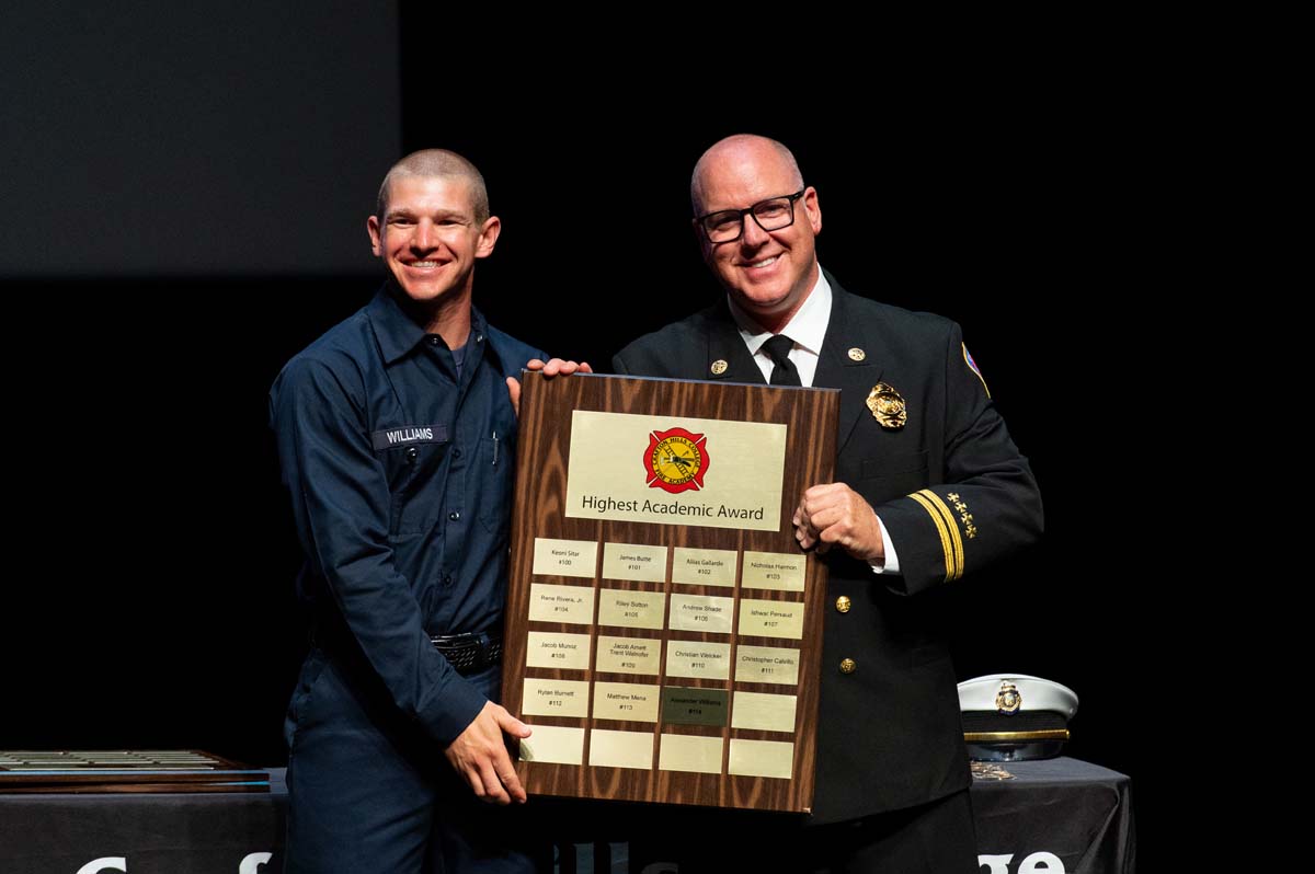 Cadet holding award