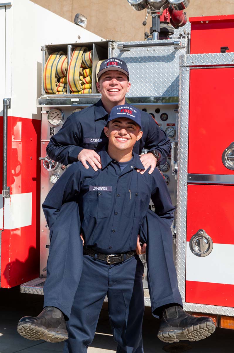 Two cadets posing for a photo