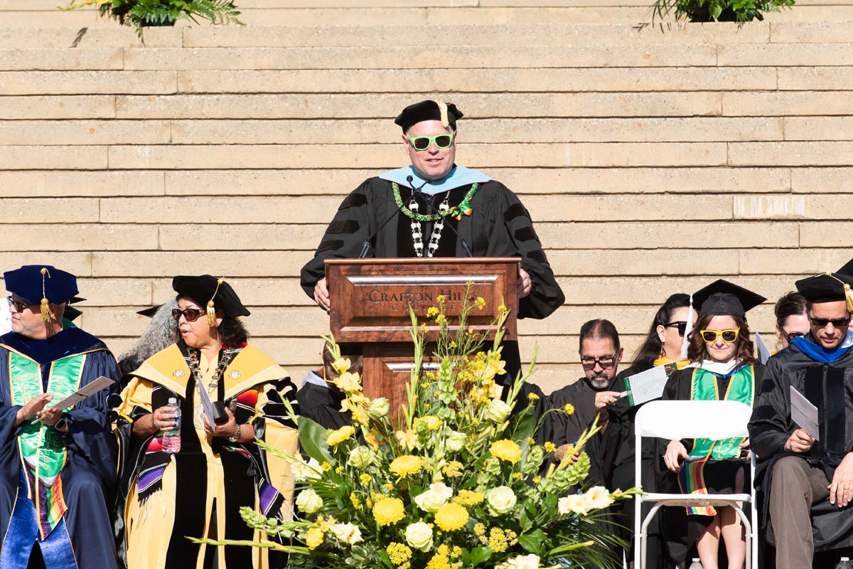 President Horan speaking