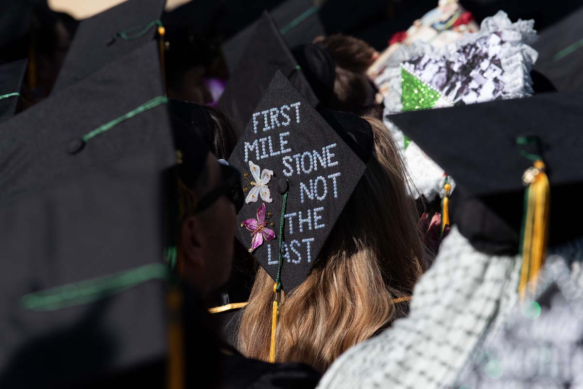 Decorated grad cap