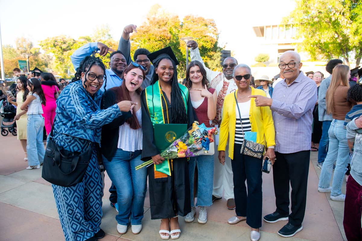 Grad with their family
